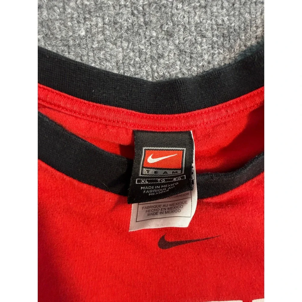 Nike Manchester United Van Nistelrooy 10 Long Sleeve Shirt Mens XL Red Vintage